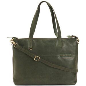 RIVIT Leather Smooth Tote With Studs